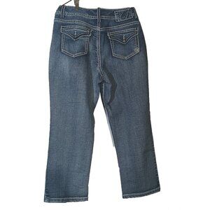 Code Bleu Jeans Annette 14 Straight Stretch High Rise 34 x 27